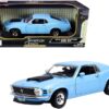 1970 Ford Mustang Boss 429 Light Blue 1/18 Diecast Model Car by Motormax