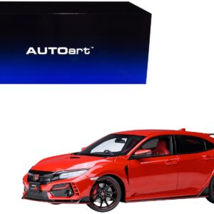 2021 Honda Civic Type R (FK8) RHD (Right Hand Drive) Flame Red 1/18 Model Car by Autoart