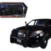 2015 Ford Police Interceptor Utility Special Service Plain Black 1/18 Diecast Model Car by Motormax