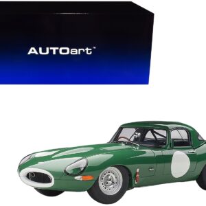 Jaguar Lightweight E Type Roadster RHD (Right Hand Drive) Opalescent Dark Green 1/18 Model Car by Autoart