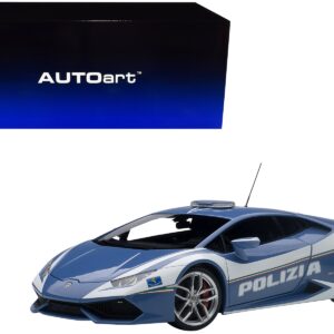 Lamborghini Huracan LP610 Police Car 1/18 Model Car by Autoart