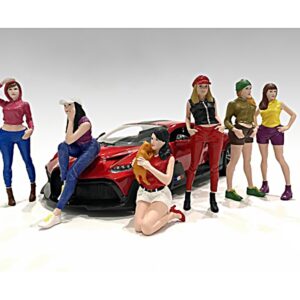 “Girls Night Out” 6 piece Figurine Set for 1/24 Scale Models by American Diorama