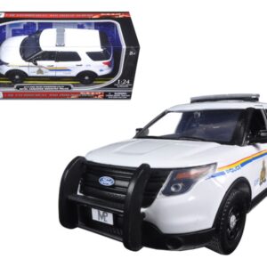 2015 Ford Police Interceptor Utility with Light Bar “RCMP Royal Canadian Mounted Police” White 1/24 Diecast Model Car by Motormax