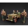 US Army WWII 4 Piece Figure Set For 1:18 Scale Models by American Diorama