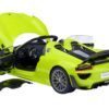 Porsche 918 Spyder “Weissach Package” Acid Green 1/18 Model Car by Autoart