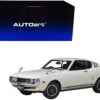 1973 Toyota Celica Liftback 2000GT (RA25) RHD (Right Hand Drive) White with Red and Black Stripes 1/18 Model Car by Autoart