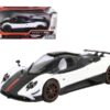 Pagani Zonda 5 Cinque White and Black 1/18 Diecast Model Car by Motormax