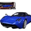 Pagani Huayra Blue with Black Top 1/18 Diecast Model Car by Motormax