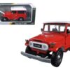 Toyota FJ40 Red with White Top 1/24 Diecast Model Car by Motormax