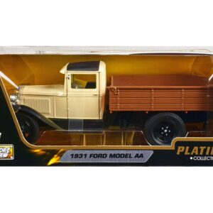 1931 Ford Model AA Pickup Truck Cream and Black “Platinum Collection” Series 1/24 Diecast Model Car by Motormax