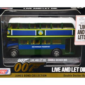 Double Decker Bus “San Monique Transport” James Bond 007 “Live and Let Die” (1973) Movie “James Bond Collection” Series Diecast Model Car by Motormax