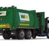 Mack LR Refuse Garbage Truck with McNeilus ZR Side Loader “Waste Management” White and Green 1/87 (HO) Diecast Model by First Gear