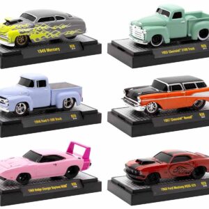 “Ground Pounders” 6 Cars Set Release 28 IN DISPLAY CASES Limited Edition 1/64 Diecast Model Cars by M2 Machines