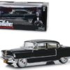 1955 Cadillac Fleetwood Series 60 Black “The Godfather” (1972) Movie 1/24 Diecast Model Car by Greenlight