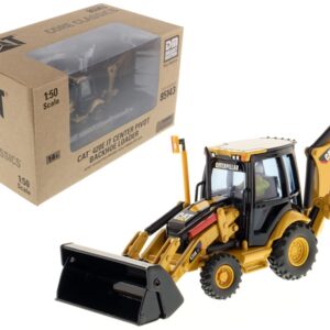 CAT Caterpillar 420E Center Pivot Backhoe Loader with Working Tools with Operator “Core Classics Series” 1/50 Diecast Model by Diecast Masters