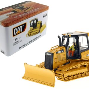 CAT Caterpillar D5K2 LGP Track Type Tractor Dozer with Ripper and Operator “High Line” Series 1/50 Diecast Model by Diecast Masters