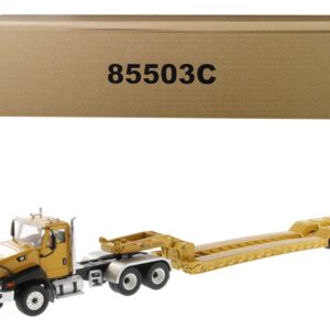 Cat Caterpillar CT660 Day Cab with XL 120 Low-Profile HDG Lowboy Trailer and Operator “Core Classics” Series 1/50 Diecast Model by Diecast Masters