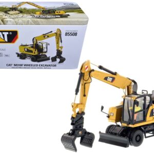 CAT Caterpillar M318F Wheeled Excavator with Operator “High Line Series” 1/50 Diecast Model by Diecast Masters