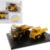 CAT Caterpillar 769 Off-Highway Truck (1963-2006) and CAT Caterpillar 770 Off-Highway Truck (2007-Present) with Operators “Evolution Series” Set of 2 pieces 1/50 Diecast Models by Diecast Masters