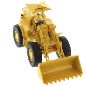 CAT Caterpillar 966A Wheel Loader Yellow with Operator “Vintage Series” 1/50 Diecast Model by Diecast Masters