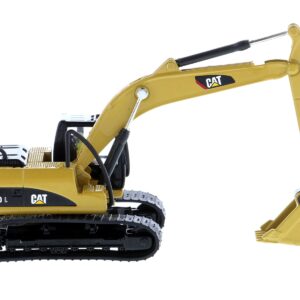 CAT Caterpillar 320D L Hydraulic Excavator with Multiple Work Tools and Operator “High Line” Series 1/87 (HO) Scale Diecast Model by Diecast Masters