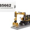 CAT Caterpillar M323F Railroad Wheeled Excavator with Operator and 3 Work Tools (CAT Yellow Version) “High Line Series” 1/50 Diecast Model by Diecast Masters