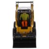 CAT Caterpillar 272D3 Skid Steer Loader with Operator Yellow “High Line” Series 1/32 Diecast Model by Diecast Masters