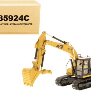 CAT Caterpillar 323F L Hydraulic Excavator with Thumb and Operator “Core Classics Series” 1/50 Diecast Model by Diecast Masters