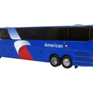 Prevost H3-45 Coach Bus “American Airlines Landline” Blue with Graphics Limited Edition 1/87 (HO) Diecast Model by Iconic Replicas