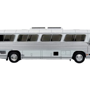 Dina 323-G2 Olimpico Coach Bus Blank White and Silver Limited Edition to 504 pieces Worldwide “The Bus and Motorcoach Collection” 1/87 (HO) Diecast Model by Iconic Replicas