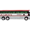 1969 Eagle Model 05 Coach Bus “Adirondack Trailways” White and Red Limited Edition to 504 pieces Worldwide 1/87 (HO) Diecast Model by Iconic Replicas