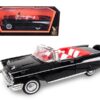 1957 Chevrolet Bel Air Convertible Black 1/18 Diecast Model Car by Road Signature