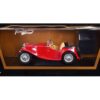 1947 MG TC Midget Red 1/18 Diecast Model Car by Road Signature