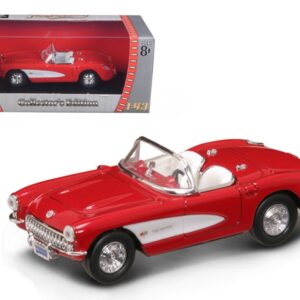 1957 Chevrolet Corvette Convertible Red 1/43 Diecast Model Car by Road Signature