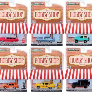 “The Hobby Shop” Set of 6 pieces Series 7 1/64 Diecast Model Cars by Greenlight