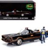 Classic TV Series Batmobile with Working Lights, and Diecast Batman and Robin Figures “80 Years of Batman” 1/18 Diecast Model Car by Jada