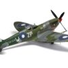 Level 4 Model Kit Supermarine Spitfire Mk.VIII Fighter Aircraft with 3 Scheme Options 1/24 Plastic Model Kit by Airfix