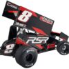 Winged Sprint Car #8 Aaron Reutzel “RSR” Baughman-Reutzel Motorsports “World of Outlaws” (2023) 1/18 Diecast Model Car by ACME