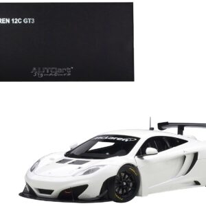 Mclaren 12C GT3 White 1/18 Diecast Model Car by Autoart