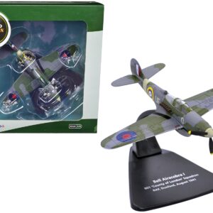 Bell Airacobra I Fighter Aircraft “601 County of London Squadron RAF Duxford” (August 1941) “Oxford Aviation” Series 1/72 Diecast Model Airplane by Oxford Diecast