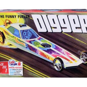 Skill 2 Model Kit Digger Dragster “The Funny Fueler” 1/25 Scale Model by AMT