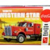 Skill 3 Model Kit White Western Star Semi Truck Tractor “Coca-Cola” 1/25 Scale Model by AMT