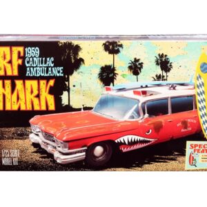 Skill 2 Model Kit 1959 Cadillac Ambulance “Surf Shark” 1/25 Scale Models by AMT