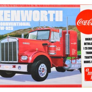 Skill 3 Model Kit Kenworth Conventional W-925 Tractor Truck “Coca-Cola” 1/25 Scale Model by AMT