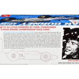 Skill 2 Model Kit Dan Gurney Lotus Racer 1/25 Scale Model by AMT