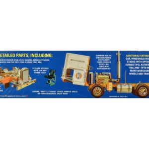 Skill 3 Model Kit Kenworth K-123 Cabover Truck Tractor “Gulf Oil” 1/25 Scale Model by AMT