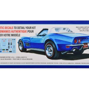 Skill 2 Model Kit 1972 Chevrolet Corvette Roadster 1/25 Scale Model by AMT