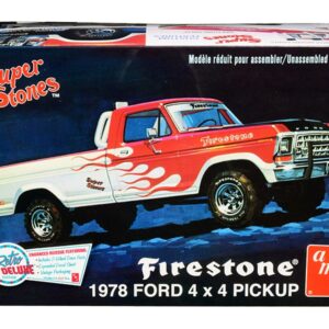 Skill 2 Model Kit 1978 Ford 4×4 Pickup Truck “Firestone Super Stones” 1/25 Scale Model by AMT