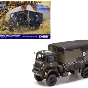 Bedford QLD 4X4 General Service Cargo Truck “2nd Tactical Air Force 84 Group Normandy” (1944) British Royal Air Force “Military Legends” Series 1/50 Diecast Model by Corgi