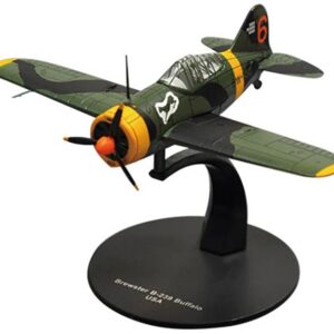 Brewster F2A Buffalo Fighter Aircraft “3rd Squadron Lentolaivue 24” Finnish Air Force 1/72 Diecast Model by DeAgostini